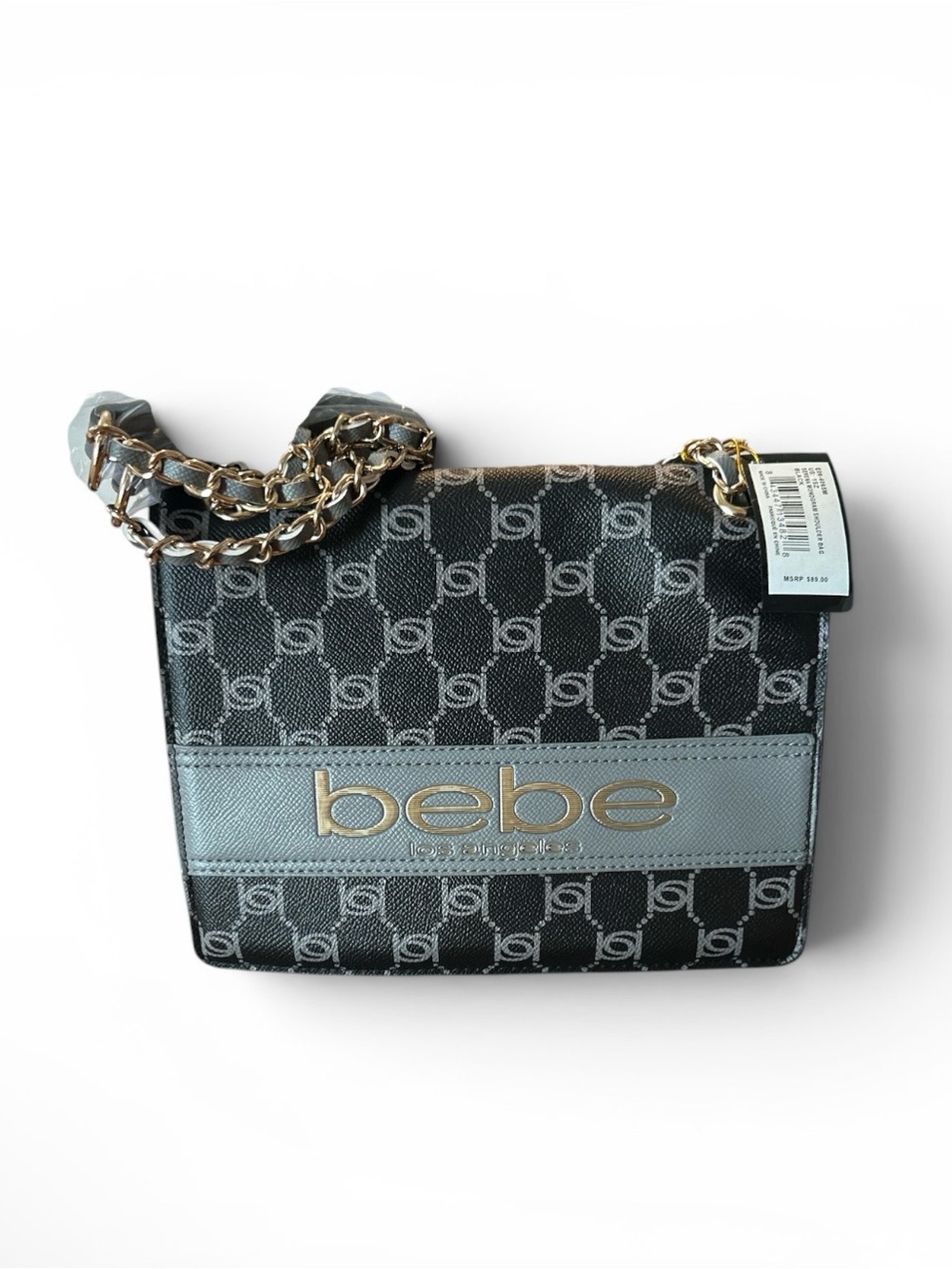 Bebe Serena Monogram Shoulder Bag
